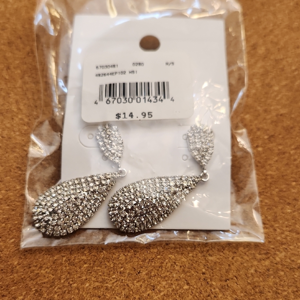 Elegant Silver Teardrop Earrings
